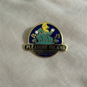 Vintage Disney World Pleasure Island Moon Logo Pin